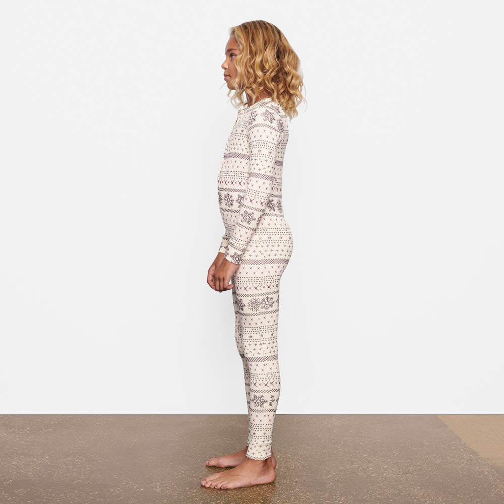 Skims LOGO POINTELLE HENLEY ONESIE Detske Krém | ETMZ-19785