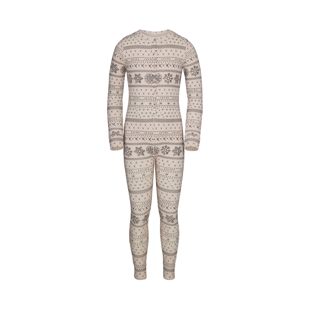 Skims LOGO POINTELLE HENLEY ONESIE Detske Krém | ETMZ-19785