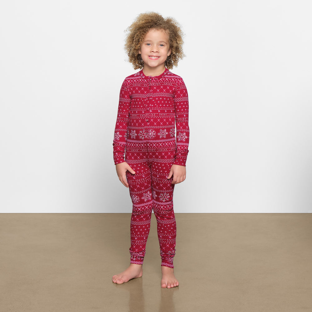 Skims LOGO POINTELLE HENLEY ONESIE Detske Červené | UZRF-86549