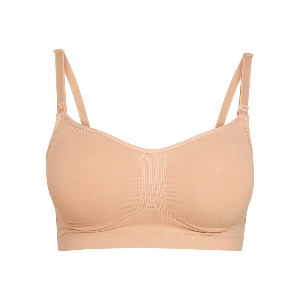 Skims MATERNITY NURSING SCULPTING BRA Maternity Shapewear Béžové | HGRU-29184