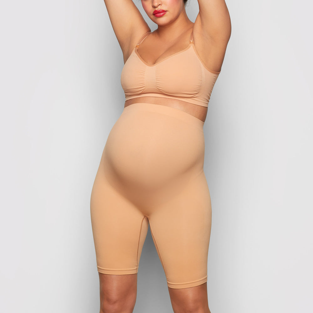 Skims MATERNITY SCULPTING BODYSUIT MID THIGH Maternity Shapewear Béžové | AHDY-19623