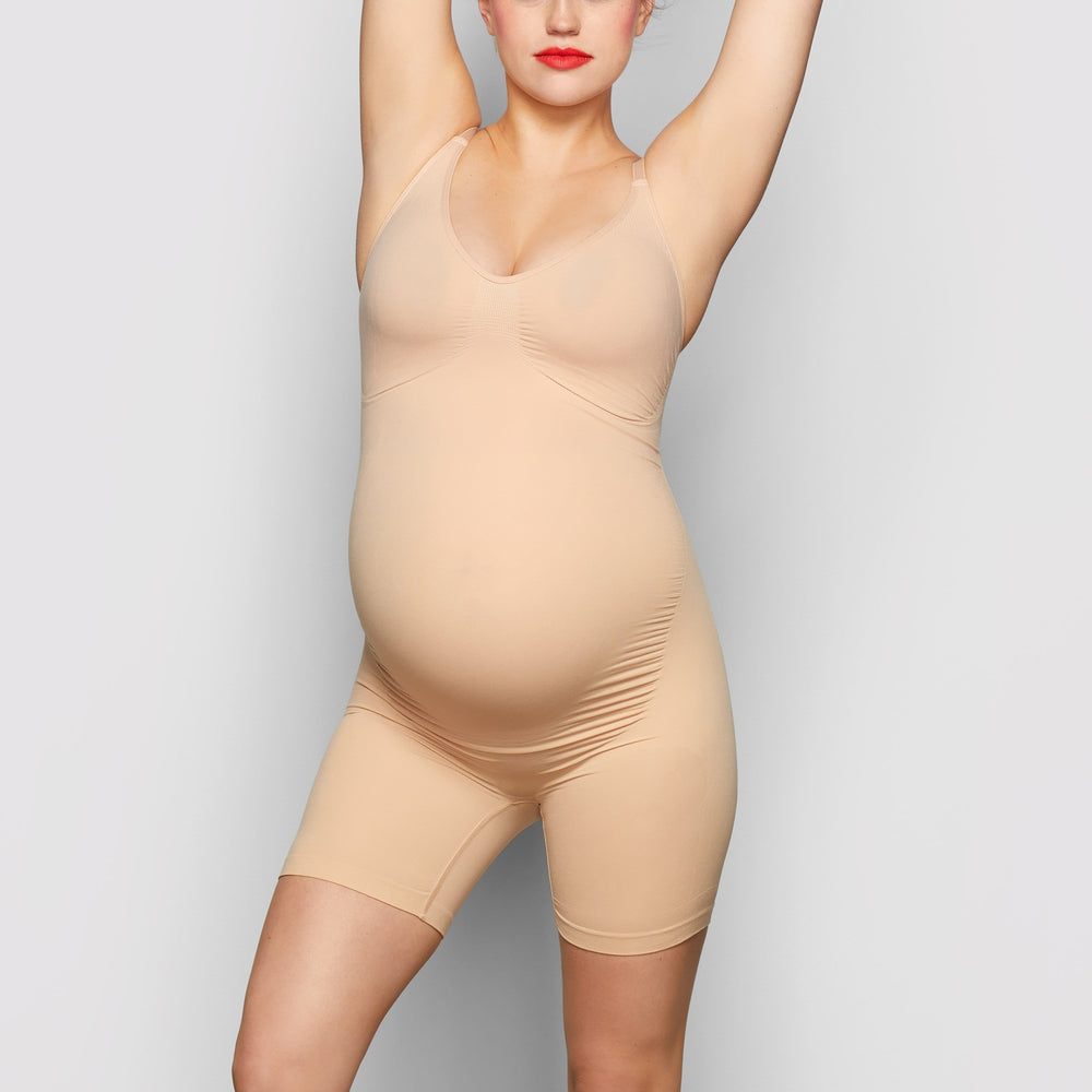 Skims MATERNITY SCULPTING BODYSUIT MID THIGH Maternity Shapewear Béžové | JWUZ-12573