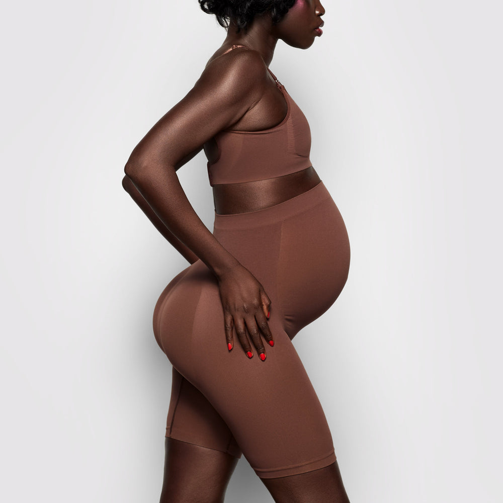 Skims MATERNITY SCULPTING SHORT MID THIGH Maternity Shapewear Čokoláda | XZDA-07954