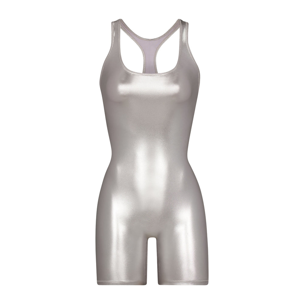 Skims METALLIC SWIM CYCLE SUIT One Piece Siva | NIEU-71052