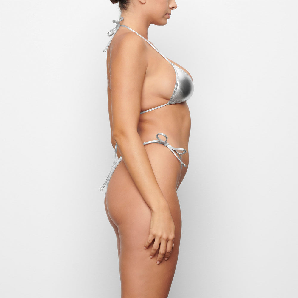 Skims METALLIC SWIM TRIANGLE TOP Two Pieces Siva | UWAR-41682