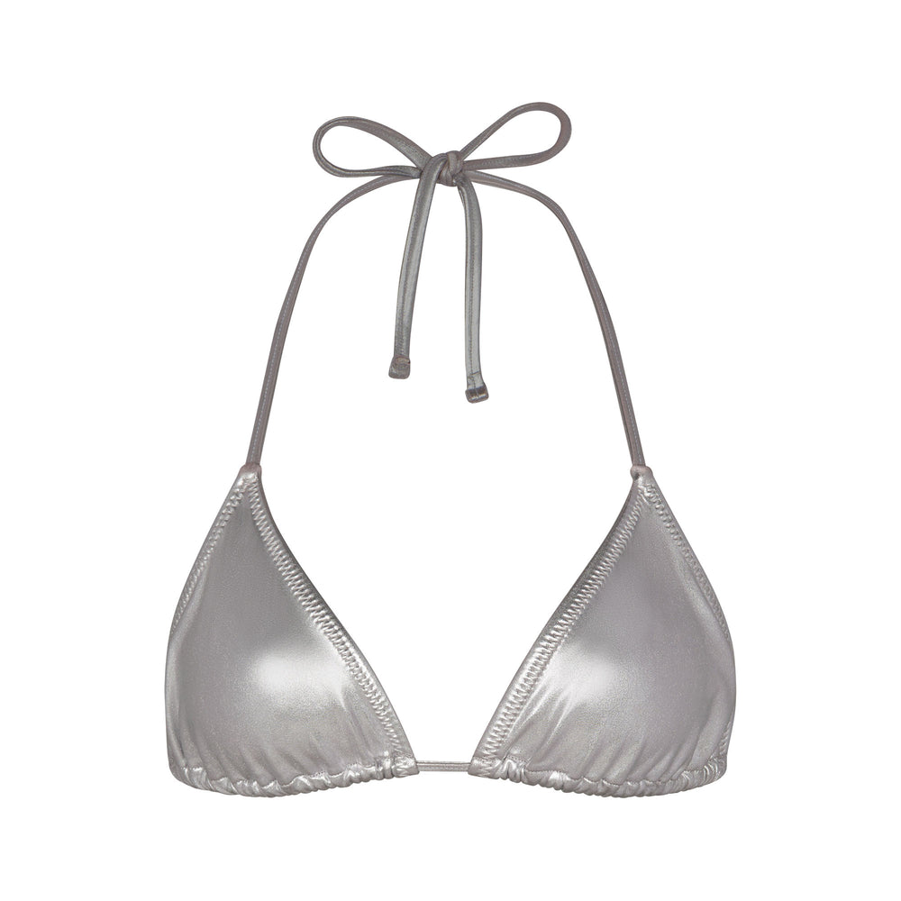 Skims METALLIC SWIM TRIANGLE TOP Two Pieces Siva | UWAR-41682