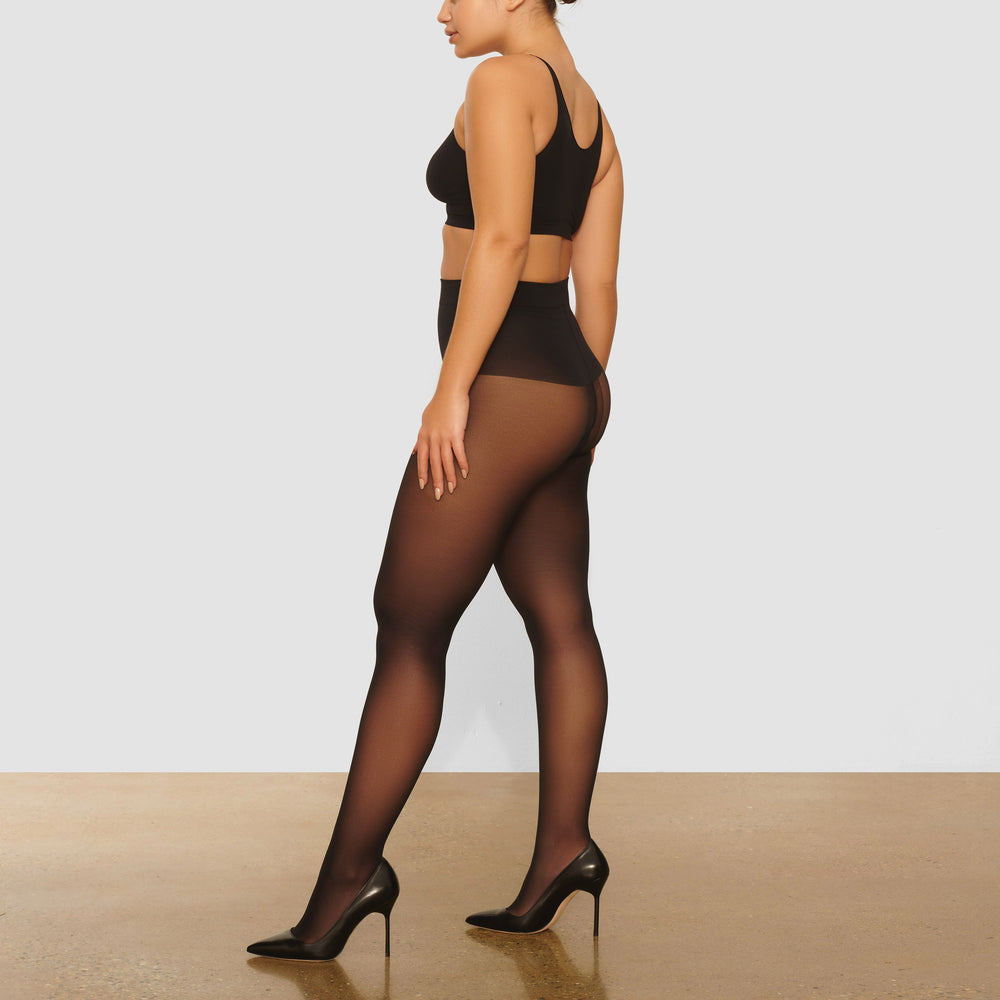 Skims MID SUPPORT Tights Čierne | DKIQ-62798