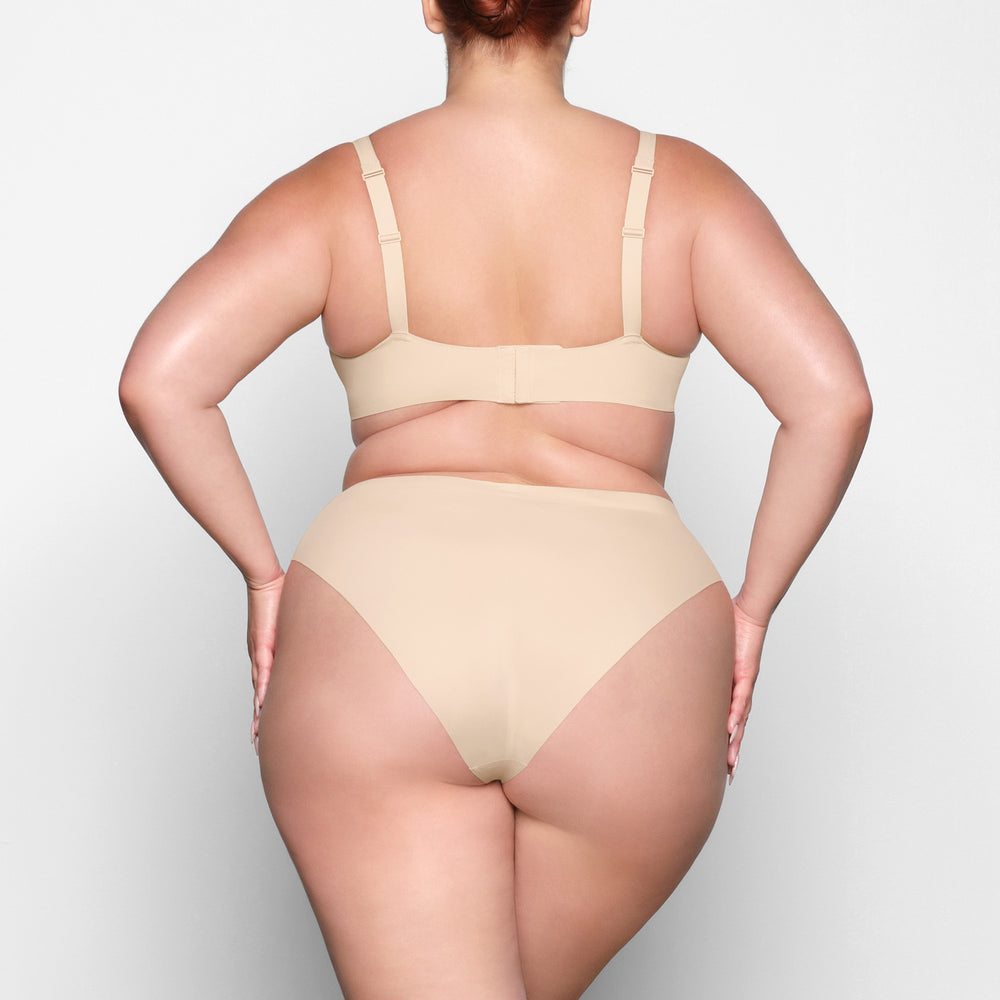 Skims NAKED Plunge Bra Hnede | KWEJ-50419