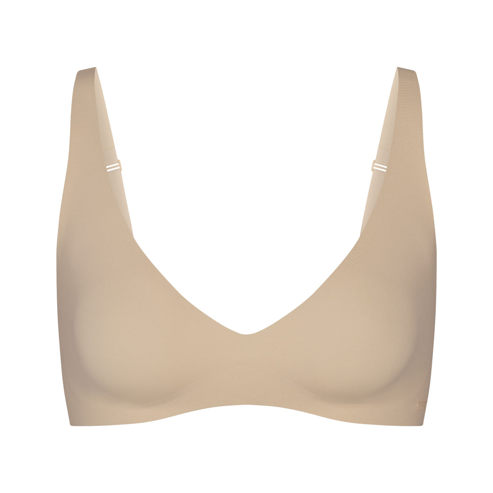 Skims NAKED Plunge Bra Hnede | KWEJ-50419