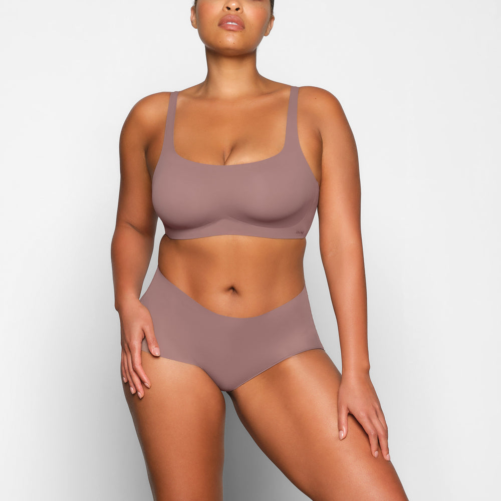 Skims NAKED Scoop Neck Bra Hnede | GYKJ-17052