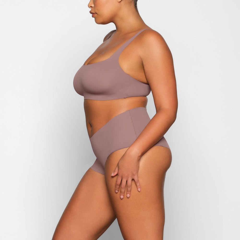 Skims NAKED Scoop Neck Bra Hnede | GYKJ-17052