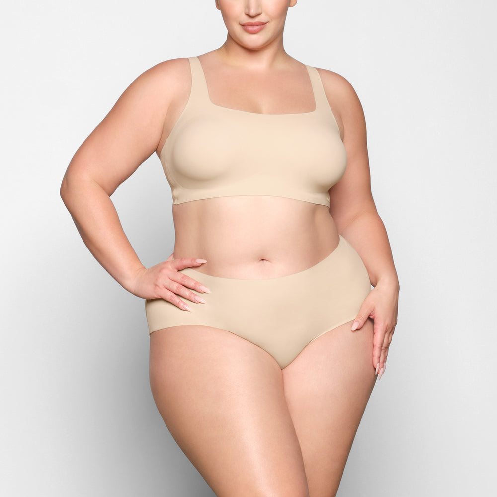 Skims NAKED Scoop Neck Bra Hnede | MTJU-98243