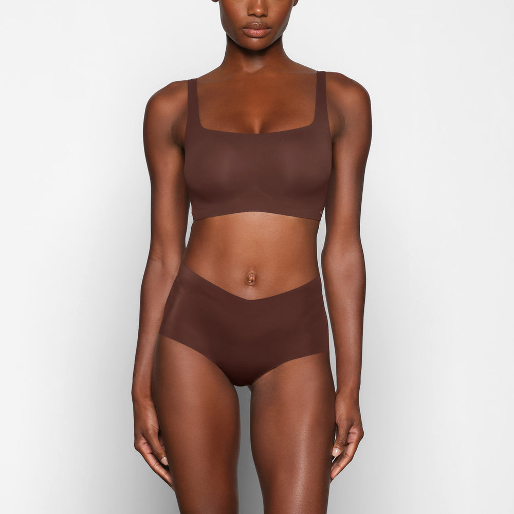 Skims NAKED Scoop Neck Bra Čokoláda | LTFN-38572