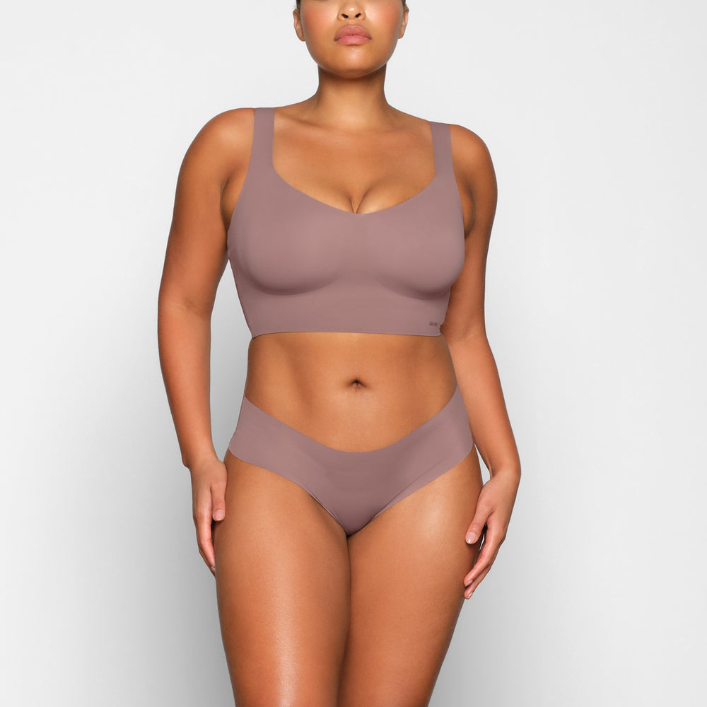 Skims NAKED TANK Plunge Bra Hnede | IMGK-42578