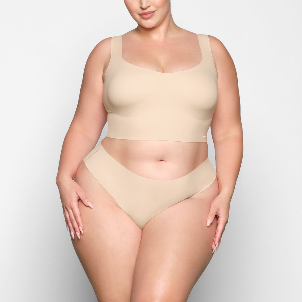 Skims NAKED TANK Plunge Bra Hnede | JTIM-07639