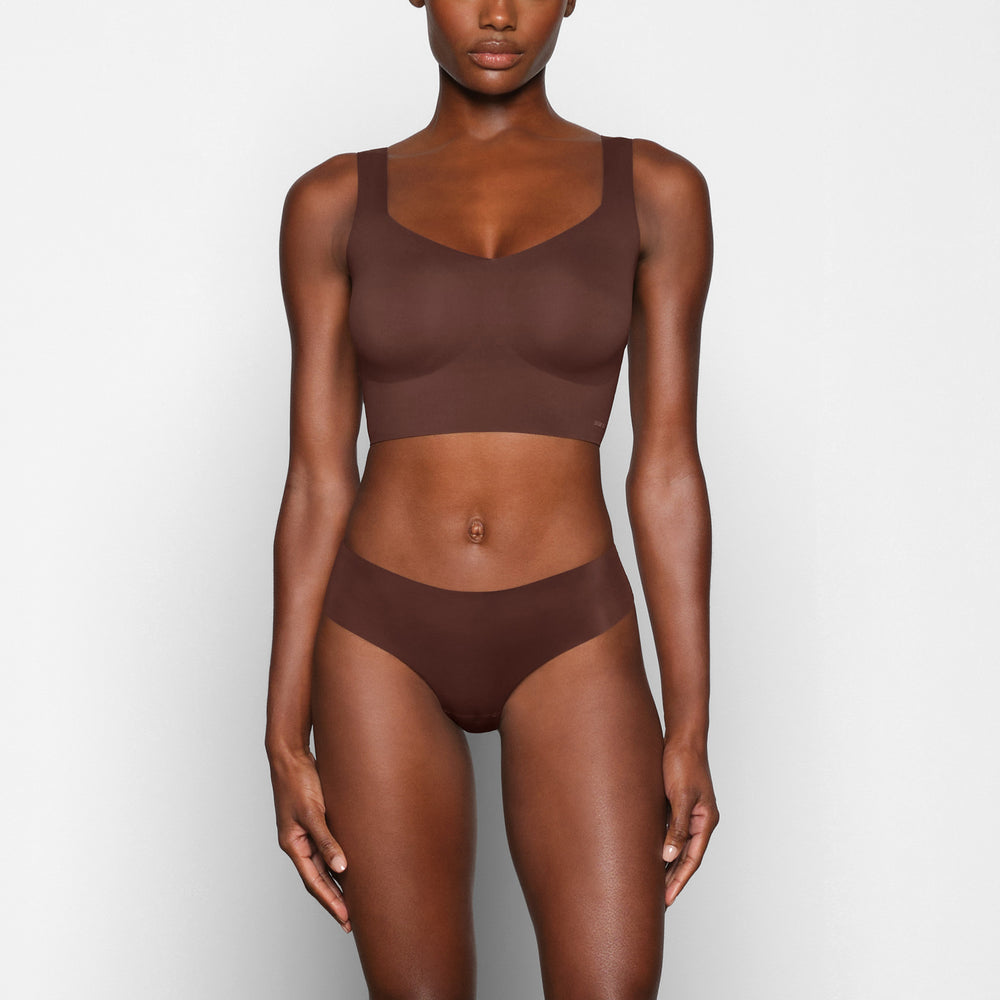 Skims NAKED TANK Plunge Bra Čokoláda | TXZS-76195