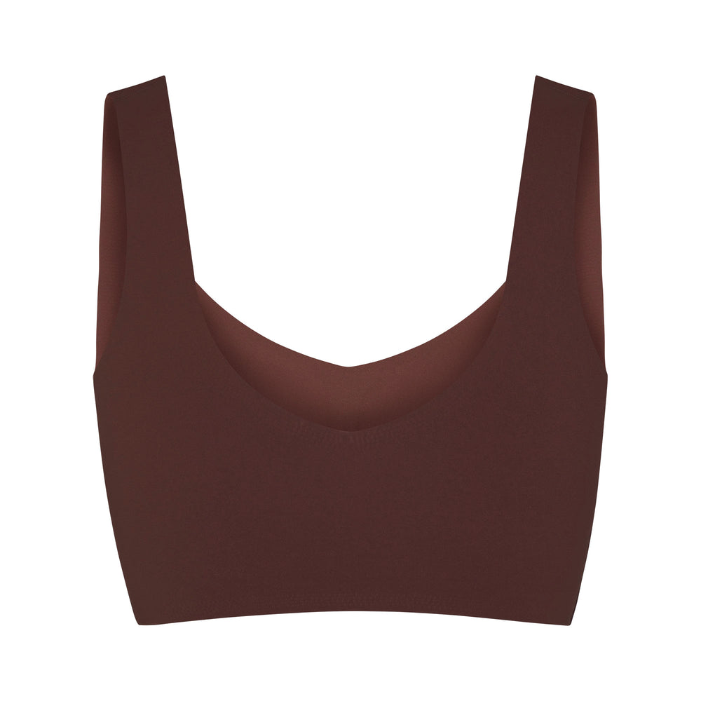 Skims NAKED TANK Plunge Bra Čokoláda | TXZS-76195