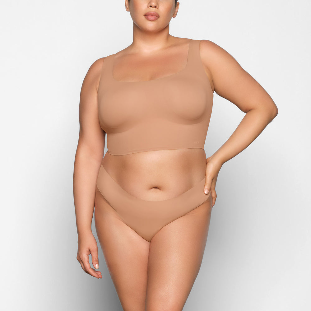 Skims NAKED TANK Scoop Neck Bra Béžové | DUGV-98531