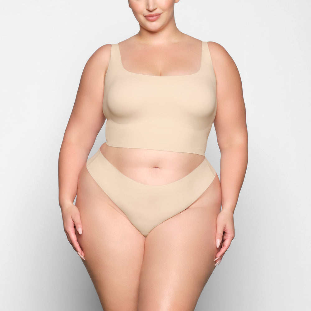 Skims NAKED TANK Scoop Neck Bra Hnede | DOJZ-31647