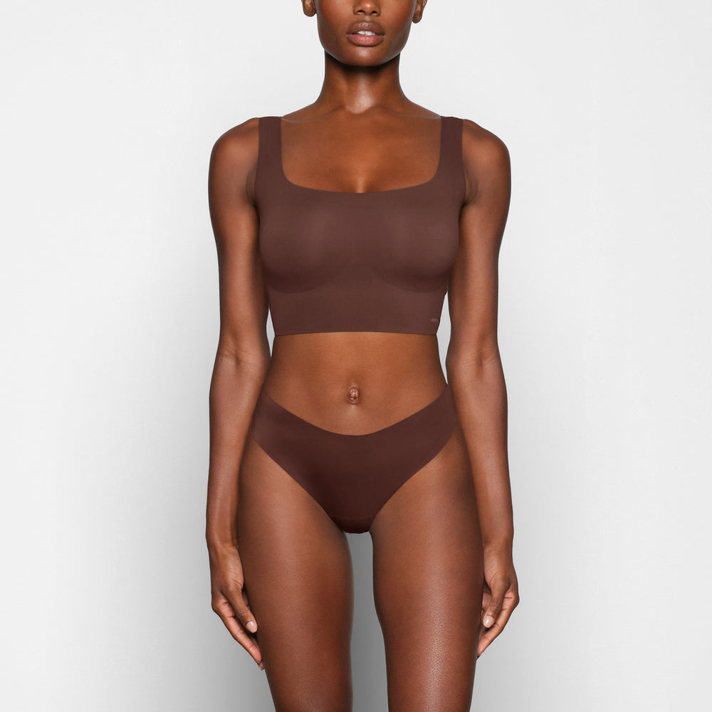 Skims NAKED TANK Scoop Neck Bra Čokoláda | NZJA-41658