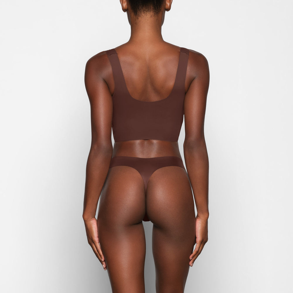Skims NAKED TANK Scoop Neck Bra Čokoláda | NZJA-41658