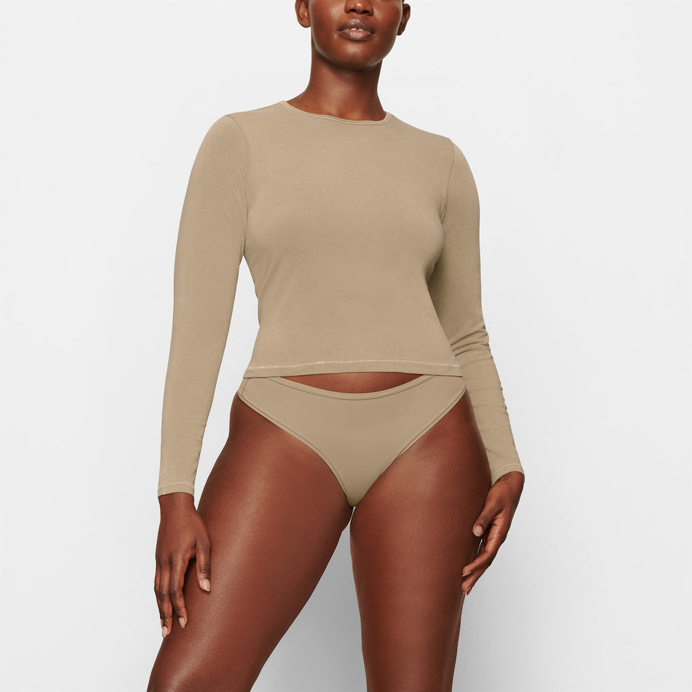 Skims NEW VINTAGE LONG SLEEVE T-shirt Marhule | MWUC-71390