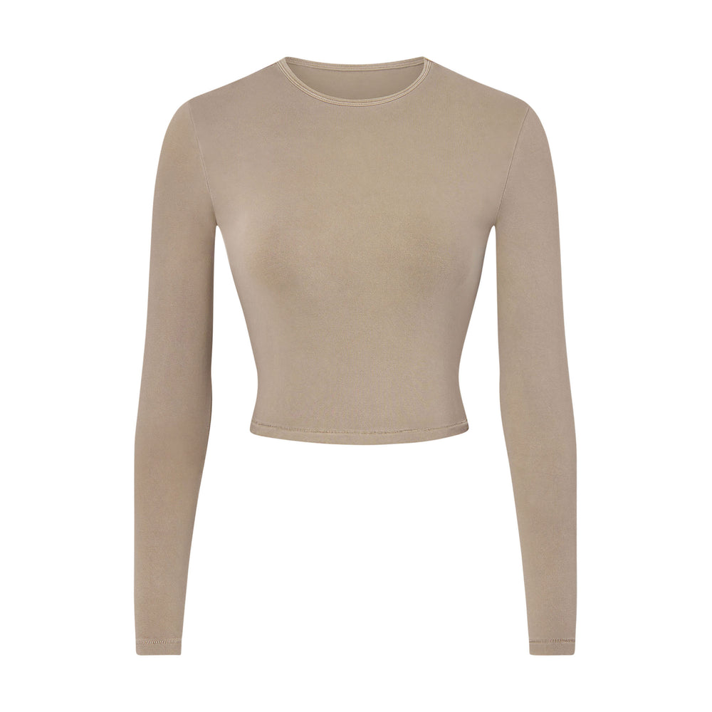 Skims NEW VINTAGE LONG SLEEVE T-shirt Marhule | MWUC-71390
