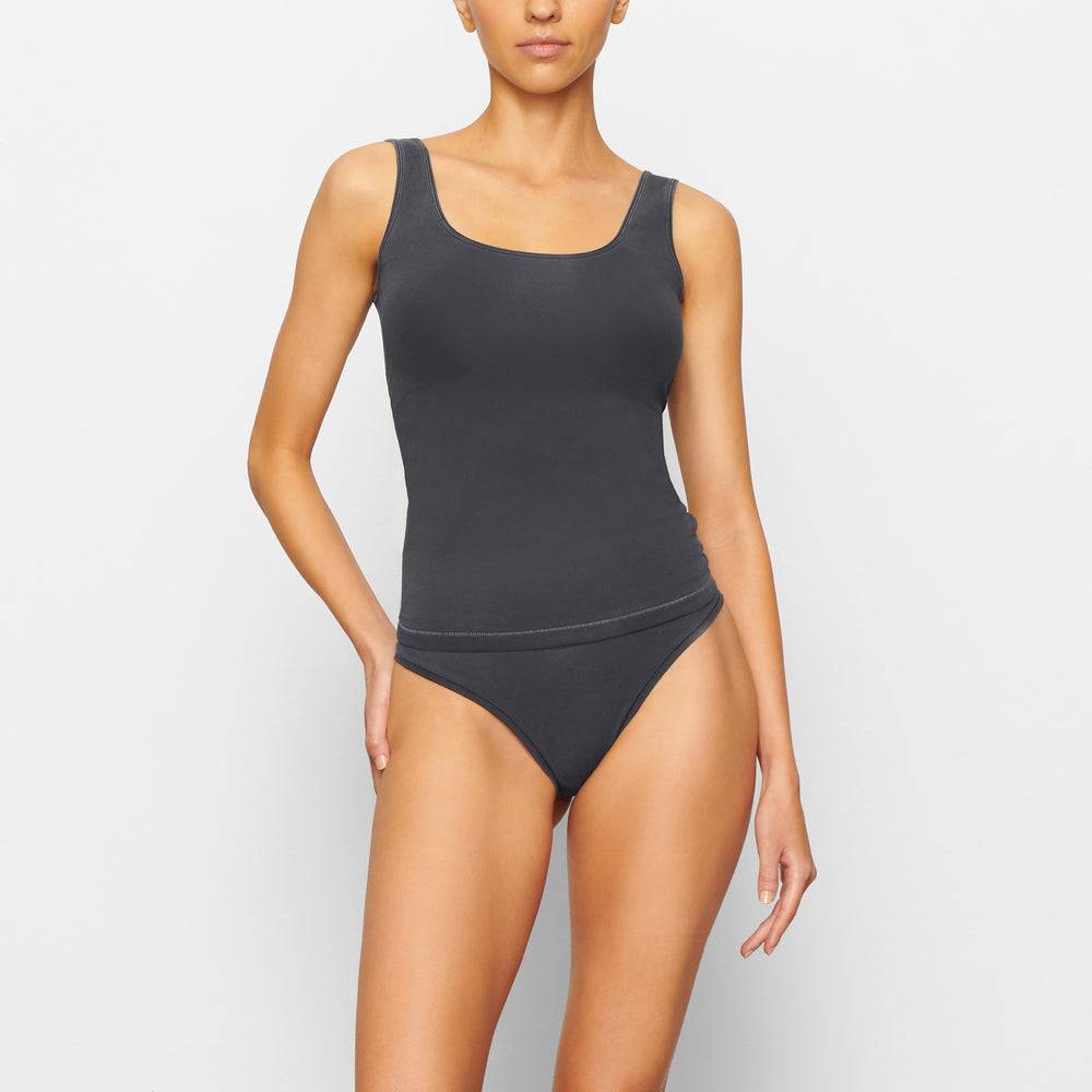 Skims NEW VINTAGE SCOOP NECK Tank Siva | MVXC-62975