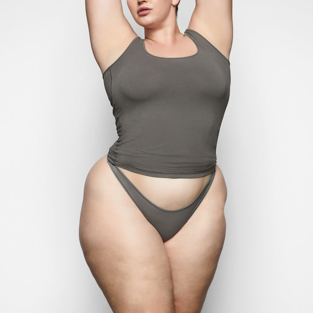 Skims NEW VINTAGE SCOOP NECK Tank Tmavo Siva | GNCI-61842