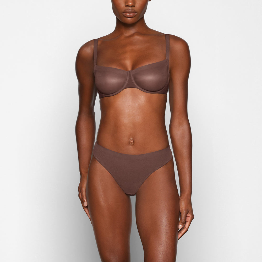 Skims NO SHOW MOLDED UNLINED Balconette Bra Čokoláda | RBEY-84371
