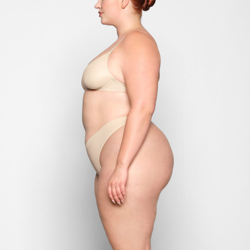 Skims NO SHOW MOLDED UNLINED Demi Bra Hnede | RPSX-34251