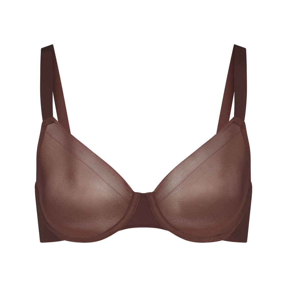 Skims NO SHOW MOLDED UNLINED Demi Bra Čokoláda | RKSA-46198