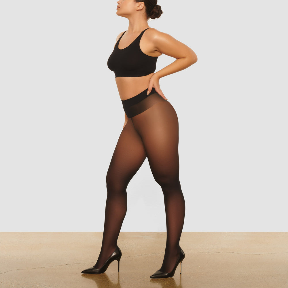 Skims NUDE SUPPORT Tights Čierne | JUQX-49306