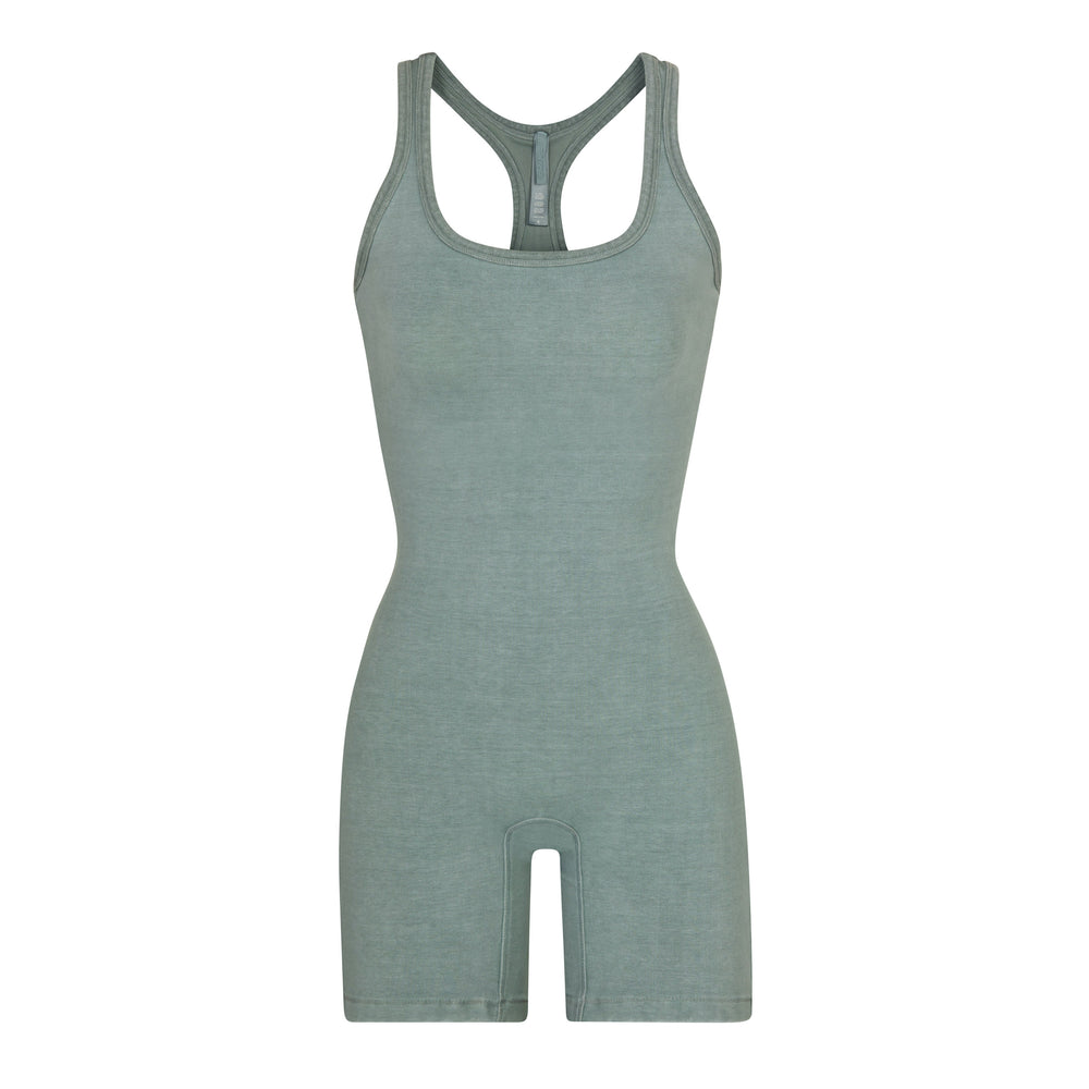 Skims OUTDOOR Mid Thigh Bodysuit Modre | LHNI-48236
