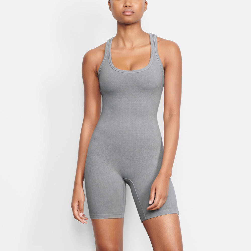Skims OUTDOOR Mid Thigh Bodysuit Siva | HYFS-48261