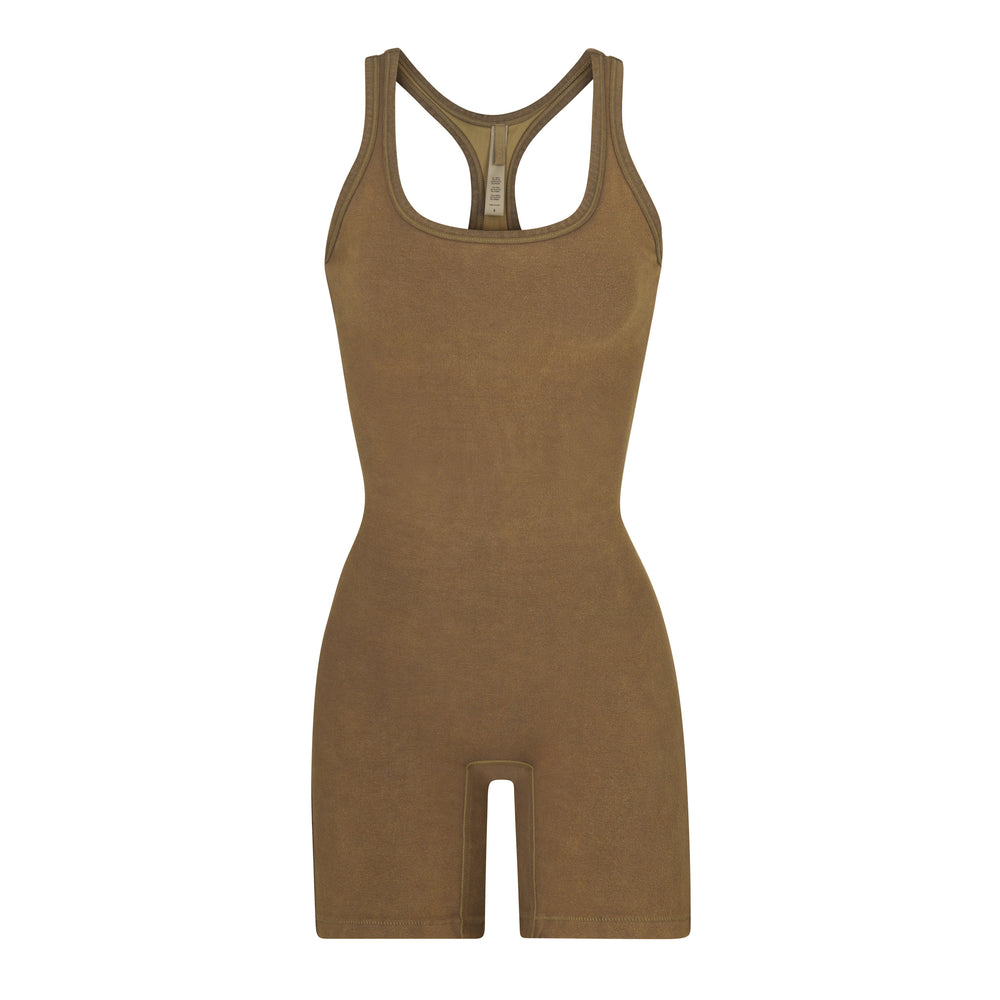Skims OUTDOOR Mid Thigh Bodysuit Zelene | DJNZ-80459