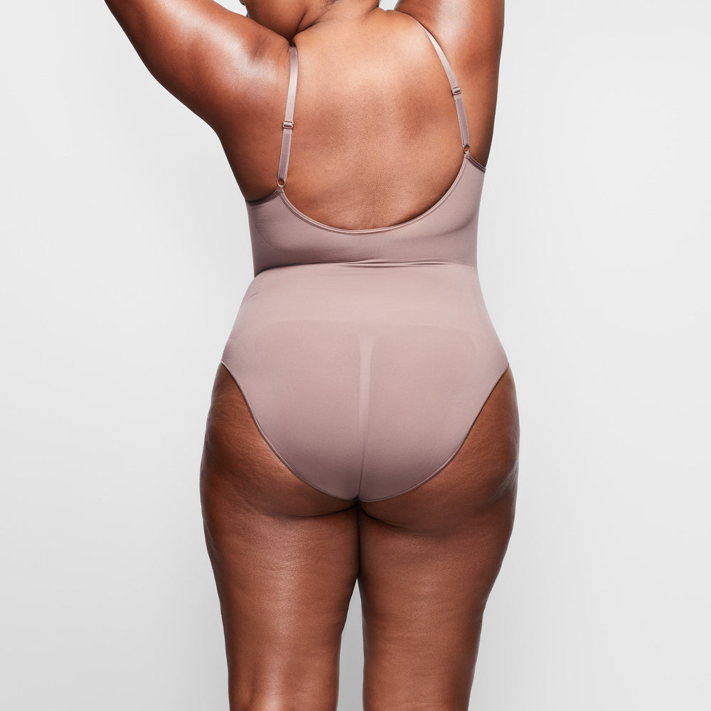 Skims SCULPTING BODYSUIT W. SNAPS Bodysuit Hnede | SXVZ-63192