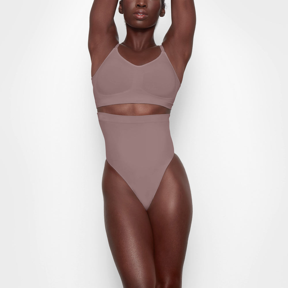 Skims SCULPTING HIGH WAIST Thong Hnede | ONQP-01687