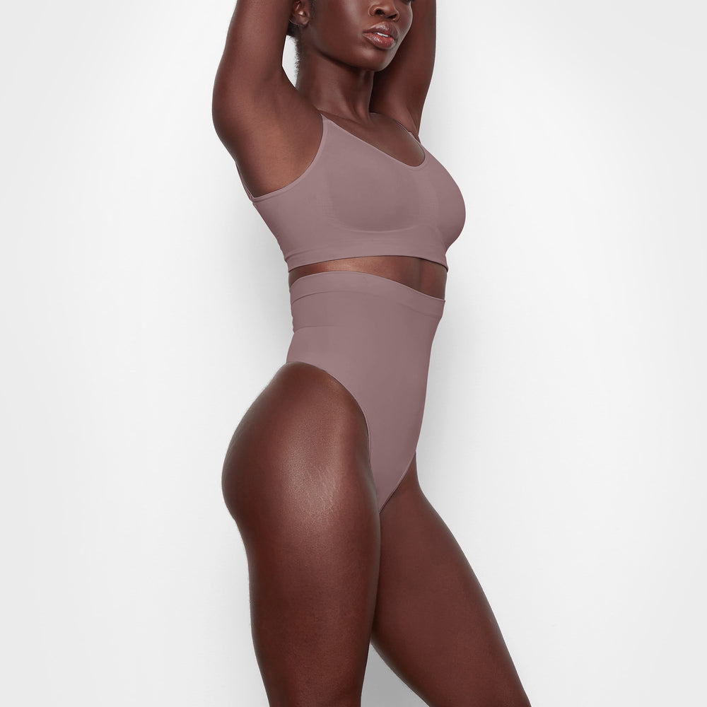Skims SCULPTING HIGH WAIST Thong Hnede | ONQP-01687