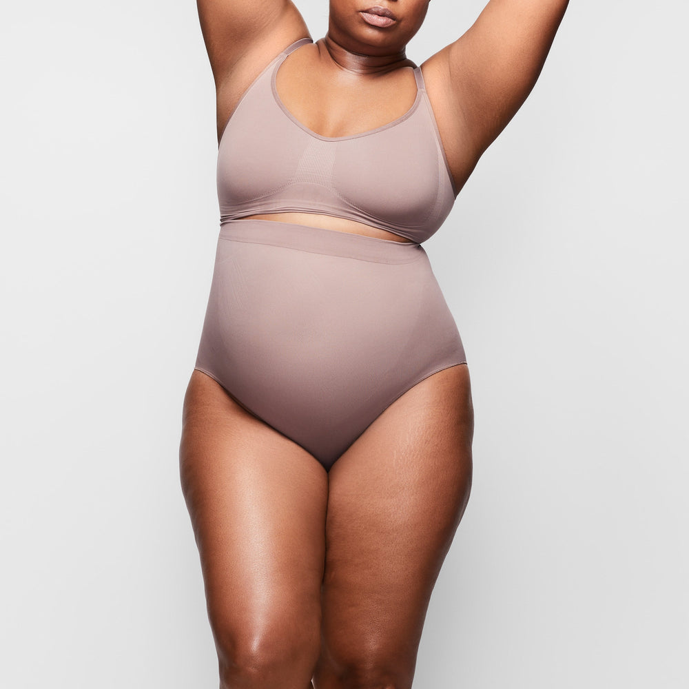 Skims SCULPTING MID WAIST Brief Hnede | QKCV-46310