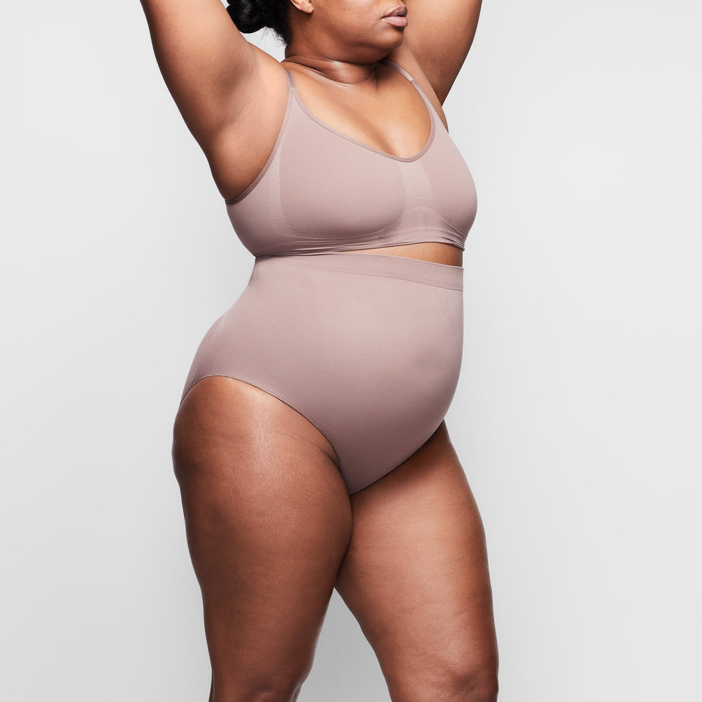 Skims SCULPTING MID WAIST Brief Hnede | QKCV-46310