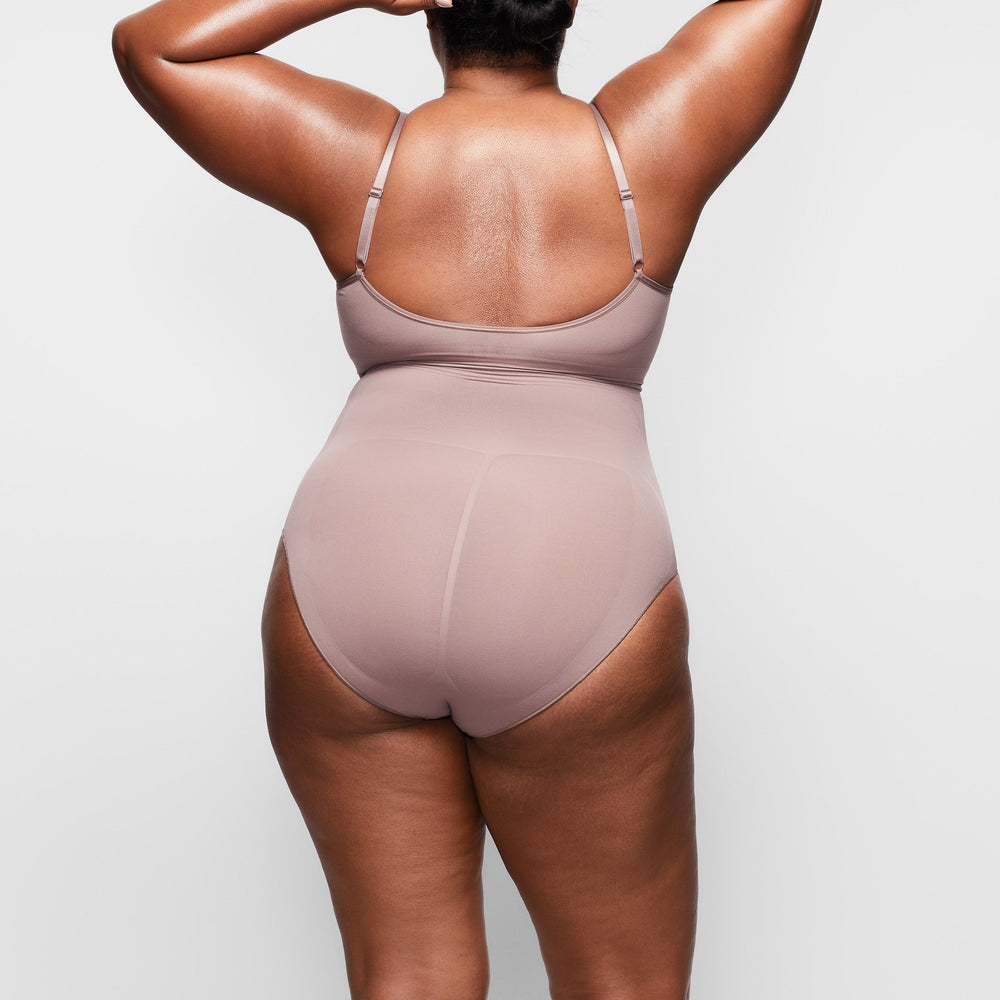 Skims SCULPTING MID WAIST Brief Hnede | QKCV-46310