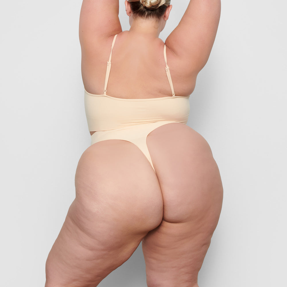Skims SCULPTING MID WAIST Thong Hnede | YXVU-31605