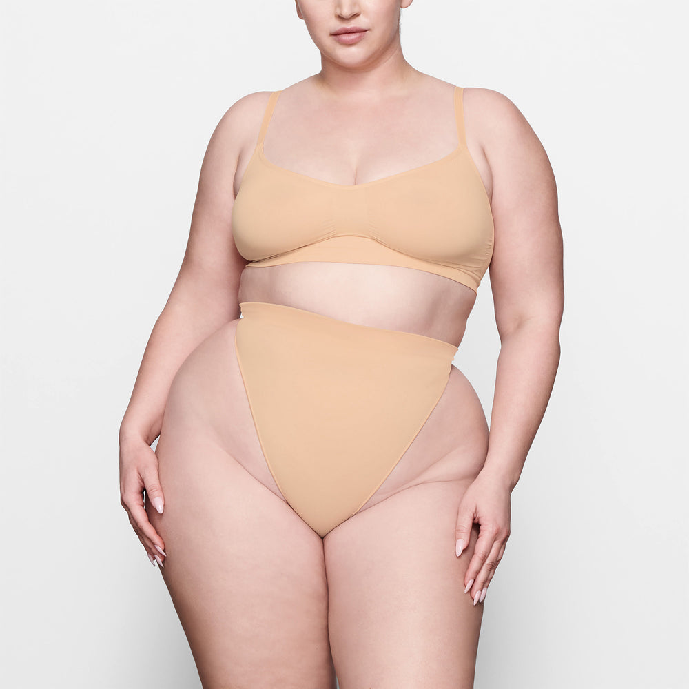 Skims SCULPTING SCOOP NECK Bralette Béžové | AGYW-61235