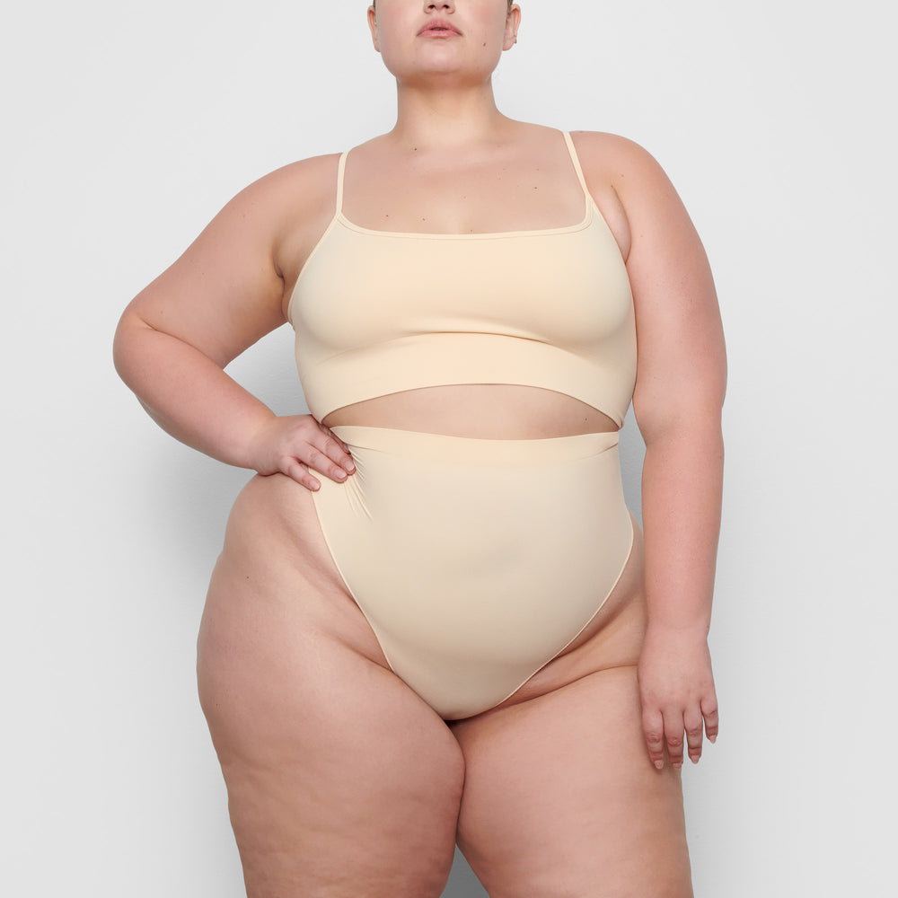 Skims SCULPTING SCOOP NECK Bralette Hnede | TZKP-35928