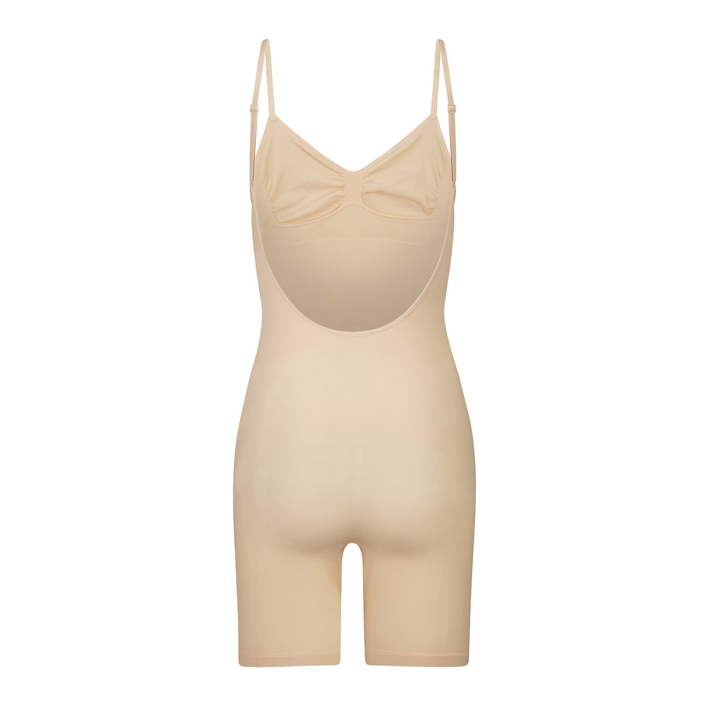 Skims SEAMLESS SCULPT MID THIGH Low Back Bodysuit Hnede | RDXM-61805