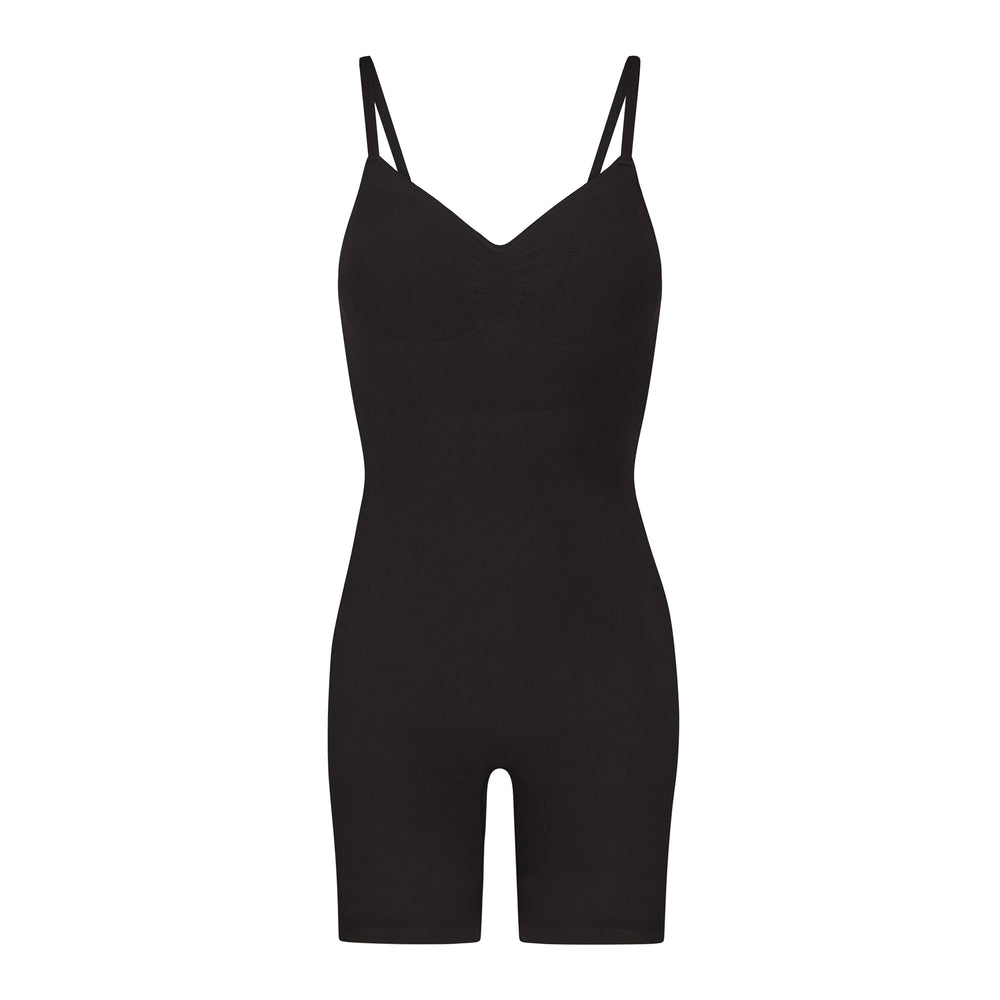 Skims SEAMLESS SCULPT MID THIGH Low Back Bodysuit Čierne | WXGZ-07642