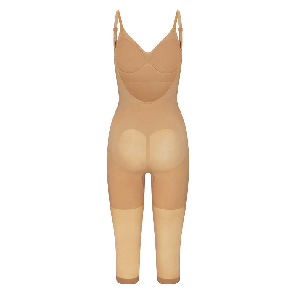 Skims SEAMLESS SCULPT WITH HOSIERY LEG Low Back Bodysuit Béžové | CKQY-97805