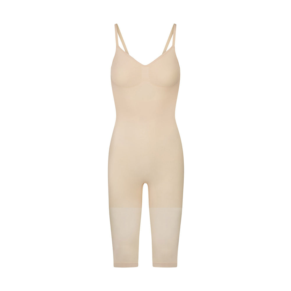 Skims SEAMLESS SCULPT WITH HOSIERY LEG Low Back Bodysuit Hnede | TMGR-68435