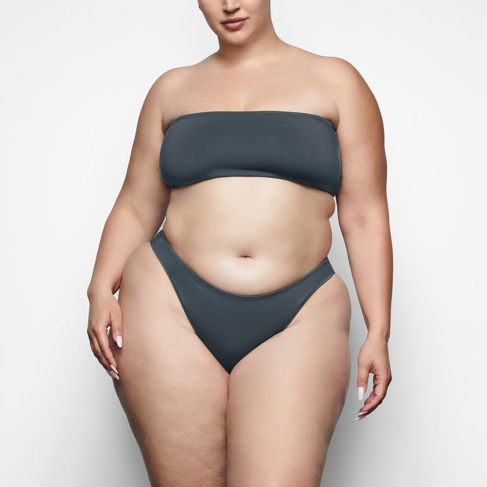Skims SHAPING SWIM BANDEAU BIKINI TOP Two Pieces Tmavo Siva | TODV-45087